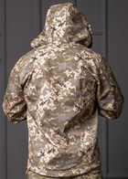 Куртка мужская пиксель Soft shell демисезонная Водонепроницаемая (на молнии с капюшоном) 2XL - изображение 4