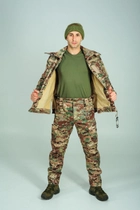 Військовий костюм Soft Shell штани куртка Single Sword з подвійним флісом мультикам L - зображення 5