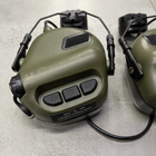 Навушники тактичні Earmor M31H, активні, з кріпленням на шолом, NRR 22, колір – Олива, активні навушники (243812) - зображення 3