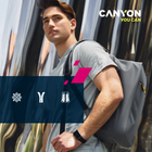 Plecak na laptopa Canyon CSZ-1 do podróżowania Szary (CNE-CSZ01GY01) - obraz 12