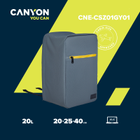 Plecak na laptopa Canyon CSZ-1 do podróżowania Szary (CNE-CSZ01GY01) - obraz 11