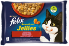 Mokra karma dla kotów Purina Felix Sensations wolowina i kurczak w galaretce 4 x 85 g (7613039757604) - obraz 1