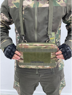 Тактическая военная сумка подсумок чехол для планшета на молнии , система Molle, Мультикам - изображение 6