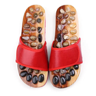 Тапочки массажные ортопедические с камнями Penghang massage shoes красные размер 42-43 - изображение 1