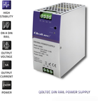 Zasilacz Qoltec na szynę DIN 240 W, 48 V, 5 A (50999) (5901878509990) - obraz 6