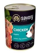 Влажный корм Savory для щенков с курицей
