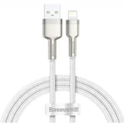 Кабель синхронизации Baseus Cafule Metal Cable USB to Lightning 2.4A 1m Белый (CALJK-A02)