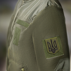Шеврон нашивка на липучке Герб Трезубец Украины 6х8 см хаки, вышитый патч - изображение 4