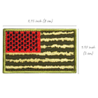 Шеврон 2 шт нашивка на липучці прапор США Херсонський Кавунчик, вишитий патч 5,3х7,6 см - зображення 10