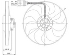Вентилятор радиатора Audi Seat Skoda VW пр-во NRF NRF (47204)