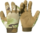 Тактичні військові чоловічі рукавички з нейлону та закритими пальцями ( повнопалі ) мультикам розмір L - зображення 1