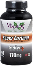 Дієтична добавка Vbyotics Super Enzimas Con Dygeszime 90 капсул (3325689544582) - зображення 1