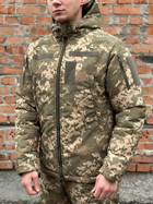 Зимняя куртка тактическая Taslan военная XXXL пиксель - изображение 6