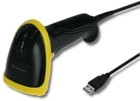 Skaner kodów kreskowych Qoltec Laser 1D, USB Czarny z żółtym (50860) (5901878508603) - obraz 2
