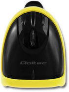 Skaner kodów kreskowych Qoltec Laser 1D, USB Czarny z żółtym (50860) (5901878508603) - obraz 4