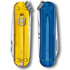 Швейцарский нож Victorinox CLASSIC SD UKRAINE 58мм/7 функций, желто-синие полупрозрачные накладки - изображение 6