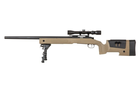 Снайперська гвинтівка Specna Arms M62 SA-S02 Core With Scope and Bipod Tan - зображення 1
