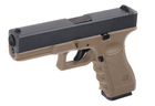 Пістолет Glock 17 Gen3. WE Metal Tan Green Gas (Страйкбол 6мм) - зображення 2
