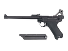 Пістолет Wei-E Tech Luger P08 L FULL METAL (Страйкбол 6мм) - изображение 3
