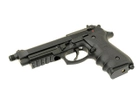 Пістолет Beretta M92F/M9 KJW Silencer Plastic Green Gas (Страйкбол 6мм) - зображення 5