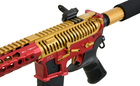 Штурмова гвинтівка APS ASR121 GOLD DRAGON FULLMETAL GOLD/RED/BLACK EBB (Страйкбол 6мм) - зображення 9