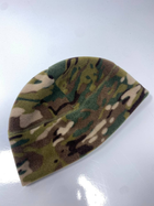 Військова шапка під шолом на флісі 260г/м Мультикам Розмір 55-57 - зображення 5