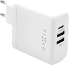Ładowarka do telefonów Fixed USB-C/2xUSB Travel Charger 60W White (8591680110780) - obraz 1