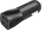 Adapter Fixed Dual USB Car Charger 15W Black (8591680114801) - obraz 1