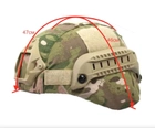 Чехол кавер маскировочный на резинке на шлем каску ВСУ с ушами Mich 2000 Мультикам - изображение 2