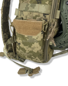 Рюкзак тактический штурмовой с клапаном для шлема Warrior Spirit Пиксель - изображение 3