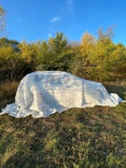 Маскировочная сетка белая 5х6м для автомобиля, пикапа, внедорожника и техники "Зима №1" - изображение 8