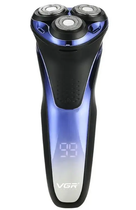 Электробритва для мужчин VGR V-306 Waterproof IPX7, LED Display blue