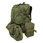 Рюкзак+подсумка Tactical тактическая сумка для переноски вещей 53л Olive (RP-1-Olive) - изображение 5