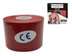 Кінезіо тейп (кінезіологічний тейп) Kinesiology Tape в коробці 5см х 5м червоний - зображення 1