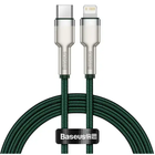 Кабель синхронизации Baseus Cafule Metal Type-C to Lightning PD 20W 2.4А 1m Green (CATLJK-A06)