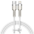 Кабель синхронизации Baseus Cafule Metal Type-C to Lightning PD 20W 2.4А 1m White (CATLJK-A02)