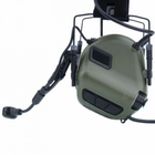 Активні навушники Earmor M32 MARK3 DUAL COM (FG) Olive з гарнітурою - зображення 3