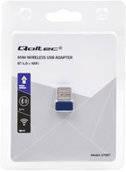 Адаптер Qoltec USB WiFi/BT 4.0 mini-USB Navy blue (5901878570075) - зображення 4