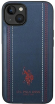 Etui U.S. Polo Assn Leather Stitch do Apple iPhone 14 Plus Navy (3666339073237) - obraz 1