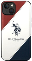 Etui U.S. Polo Assn Tricolor Embossed do Apple iPhone 14 Plus White (3666339073190) - obraz 1