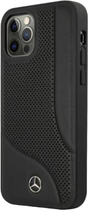 Панель Mercedes Leather Perforated Area для Apple iPhone 12 Pro Max Black (3666339013196)