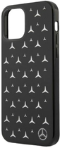 Etui Mercedes Silver Stars Pattern do Apple iPhone 12 Pro Max Black (3666339012748) - obraz 1