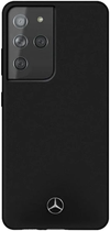 Etui Mercedes Silicone Line do Samsung Galaxy S21 Ultra Black (3700740497821) - obraz 1