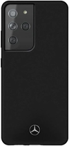 Панель Mercedes Silicone Line для Samsung Galaxy S21 Ultra Black (3700740497821)