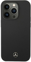 Etui Mercedes Silicone Line do Apple iPhone 14 Pro Max Black (3666339083663) - obraz 1