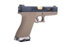 Пістолет WE Glock 17 Force pistol Metal Tan-Gold GBB (Страйкбол 6мм) - зображення 3