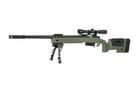 Снайперська гвинтівка Specna Arms SA-S03 Core with Scope and Bipod Olive Drab - зображення 5