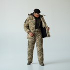 Зимова куртка "ЗСУ" Бушлат військовий тактичний зимовий піксель Тканина мембрана розмір 58 - зображення 5