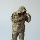 Зимова куртка "ЗСУ" Бушлат військовий тактичний зимовий піксель Тканина мембрана розмір 46 - зображення 2