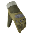 Тактические полнопалые перчатки (велоперчатки, мотоперчатки) Eagle Tactical ET-12 Green Размер М - изображение 6